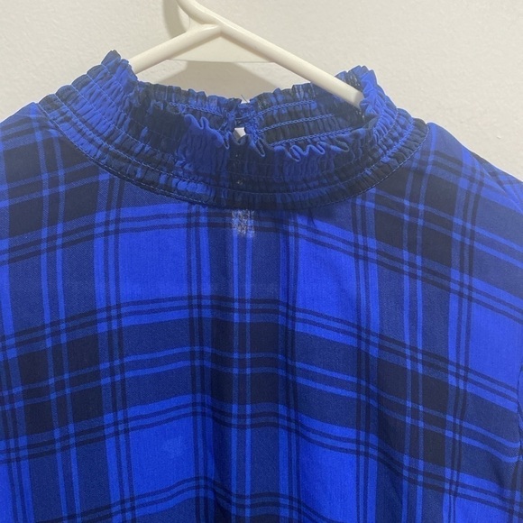 Torrid Crinkle Chiffon Smock Neck Ruffle Tiered Top Size 00 - Picture 4 of 5